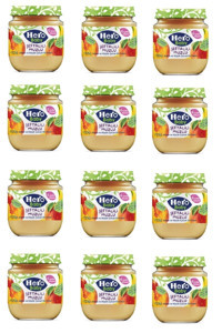 Hero Baby Tahılsız Glutensiz Muzlu Şeftali Kavanoz Maması 12x125 gr