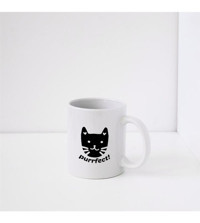 Tabby Design Kedi Baskılı Hediyelik Kupa A