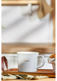 Emsan Dream New Bone Kupa 350 ml Açık Gri