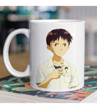 Qoeuyl Boutique Shinji Anime Baskılı Kupa Bardak