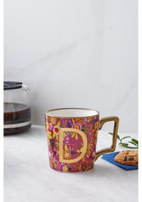 Karaca Flower D Harfli Kupa 350 ml