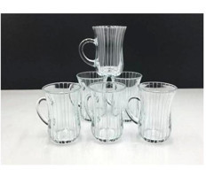 Paşabahçe 55411 Yağmur Kulplu Bardak 6 Lı
