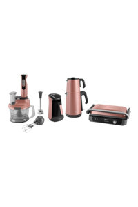 Arzum AR9023 Pro 4'lü Elektronik Çeyiz Seti Pembe