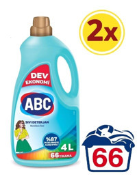 Abc Renkliler İçin 132 Yıkama Sıvı Deterjan 2x4 lt