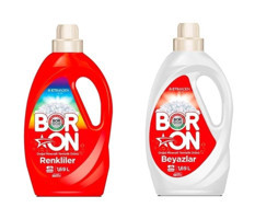 Boron Doğal Renkler Beyazlar ve Renkliler İçin Sıvı Deterjan 2x1.69 lt