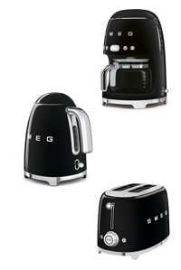 Smeg 50's Style 3'lü Elektronik Çeyiz Seti Siyah