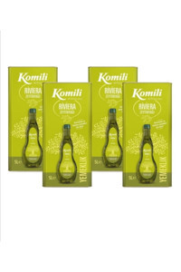 Komili Organik Polifenolsüz Teneke Riviera Zeytinyağı 4 x 5 lt