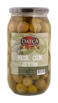 Datça Köy Ürünleri Çizik Yeşil Zeytin 940 gr