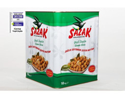Sazak Yeşil Zeytin Teneke 10 kg