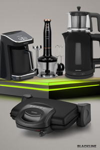 Goldmaster Blackline 18 Parça Elektronik Çeyiz Seti Siyah