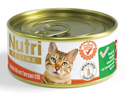 Nutri Feline Yetişkin Hindi-Tavşan Yaş Kedi Maması 24x85 gr