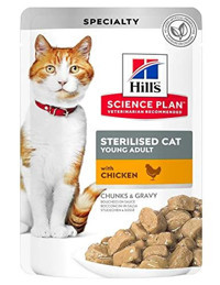 Hill's Yetişkin Tavuklu Yaş Kedi Maması 12x85 gr