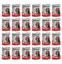 Foodline Yetişkin Kuzu Etli Parça Etli-Soslu Yaş Kedi Maması 24x400 gr