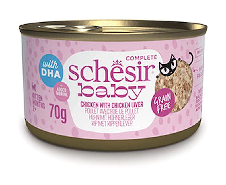 Schesir Yetişkin Tavuklu Yaş Kedi Maması 12x70gr