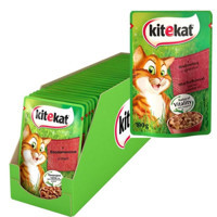 Kitekat Yetişkin Sığır Etli Yaş Kedi Maması 100 gr