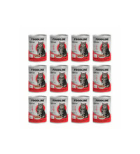 Foodline Yetişkin Kuzu Etli Parça Etli-Soslu Yaş Kedi Maması 12x400 gr