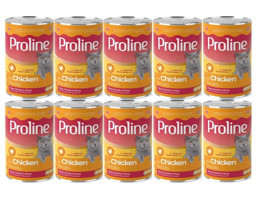 Proline Yetişkin Tavuklu Parça Etli-Soslu Yaş Kedi Maması 10x400 gr