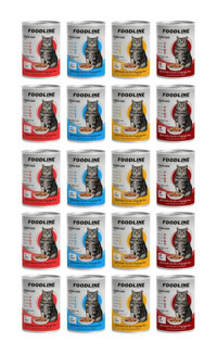 Foodline Yetişkin Karışık Parça Etli Yaş Kedi Maması 20x400 gr