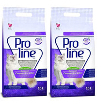 Pro Line Lavanta Kokulu Topaklanan İnce Taneli Bentonit Kedi Kumu 2x10 lt