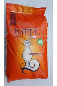Kitty White Topaklanan Kalın Taneli Bentonit Kedi Kumu 15 lt