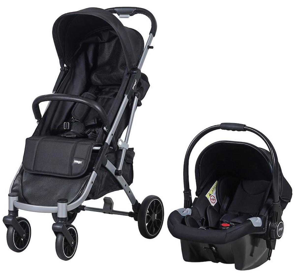 Prego Covi Plus Çift Yönlü Katlanabilir Tek Elle Kapanan 360 Derece Dönen Tam Yatar Travel Sistem Bebek Arabası