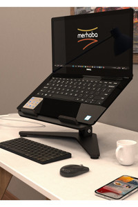 Merhaba Mobilya Ahşap Ayarlanabilir Taşınabilir Laptop Standı