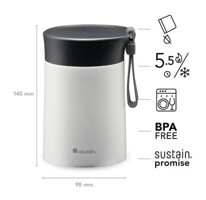 Aladdin Bistro Thermavac Paslanmaz Çelik 0.4 lt Outdoor Termos Beyaz