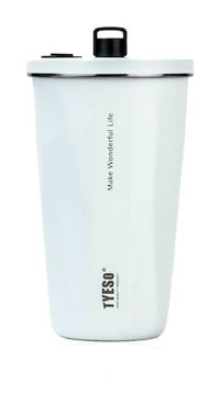 Tyeso Crush Tumbler Paslanmaz Çelik 600 ml Outdoor Termos Beyaz
