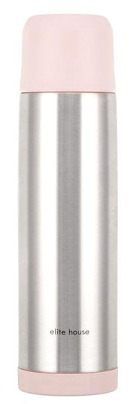 Elite House Inox Paslanmaz Çelik 0.75 lt Outdoor Termos Pembe