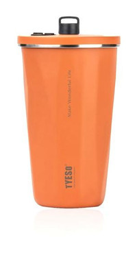 Tyeso Crush Tumbler Paslanmaz Çelik 600 ml Outdoor Termos Turuncu