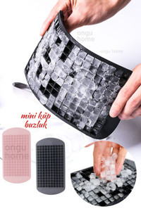 Ongu Home Kare Şekilli Silikon Mini Renkli Buz Kalıbı