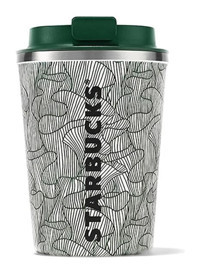 Starbucks Desenli Paslanmaz Çelik 0.35 lt Outdoor Termos Yeşil