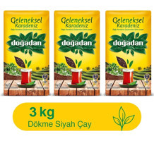 Doğadan Geleneksel Karadeniz Yaprak Dökme Çay 3x1 kg