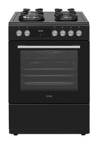 Vestel SF 94212 S 70 lt Buharlı Ocaklı Analog Solo Fırın Siyah