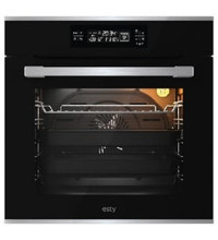 Esty AEF6606B01 14F Touch 72 lt Dijital Ankastre Fırın Siyah