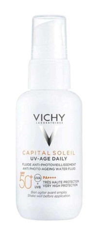 Vichy Capital Soleil 50 Faktör İçin Nemlendirici Suya Dayanıklı Yüz ve Vücut Güneş Kremi 40 ml