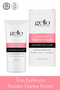 Gello Renkli 50 Faktör Tüm Ciltler İçin Nemlendirici Suya Dayanıklı Yüz Güneş Kremi 50 ml