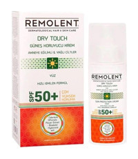 Remolent Dry Touch 50 Faktör Yağlı Ciltler İçin Nemlendirici Aydınlatıcı Suya Dayanıklı Yüz Güneş Kremi 75 ml