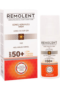 Remolent 50 Faktör Tüm Ciltler İçin Leke Karşıtı Nemlendirici Suya Dayanıklı Yüz Güneş Kremi 75 ml