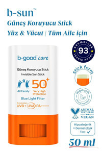 B-Good Care 50 Faktör Tüm Ciltler İçin Nemlendirici Suya Dayanıklı Yüz Güneş Kremi 12 ml