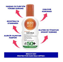 Beach 50 Faktör İçin Nemlendirici Yüz ve Vücut Güneş Losyonu 150 ml