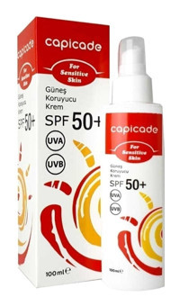 Capicade 50 Faktör İçin Nemlendirici Yüz ve Vücut Güneş Kremi 100 ml