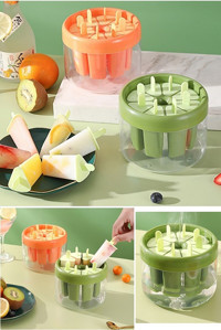 Kitchen Beauty Üçgen Şekilli Silikon Kapaklı Renkli Buz Kalıbı