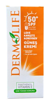 Denizpharma 50 Faktör İçin Leke Karşıtı Nemlendirici Suya Dayanıklı Yüz ve Vücut Güneş Kremi 100 ml