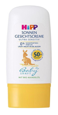 Hipp 50 Faktör Tüm Ciltler İçin Nemlendirici Suya Dayanıklı Yüz Güneş Kremi 30 ml