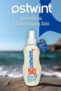Ostwint Renkli 50 Faktör İçin Nemlendirici Suya Dayanıklı Yüz Güneş Sütü 200 ml