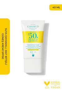 Cosmed Sun Essential Dry Touch 50 Faktör Tüm Ciltler İçin Nemlendirici Suya Dayanıklı Yüz Güneş Kremi 40 ml