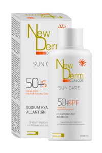 Newderm 50 Faktör İçin Nemlendirici Suya Dayanıklı Yüz ve Vücut Güneş Kremi 150 ml