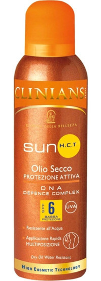 Clinians Sun H.C.T Olia Secco Defense 6 Faktör Tüm Ciltler İçin Nemlendirici Suya Dayanıklı Yüz Güneş Kremi 150 ml