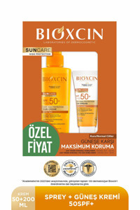 Bioxcin 50 Faktör İçin Nemlendirici Suya Dayanıklı Yüz ve Vücut Güneş Kremi 200 ml